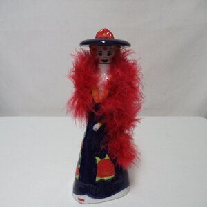 Tita Doña Celia Edition Blanco Ceramic Bottle Day of the Dead Mexico 7.5" tall